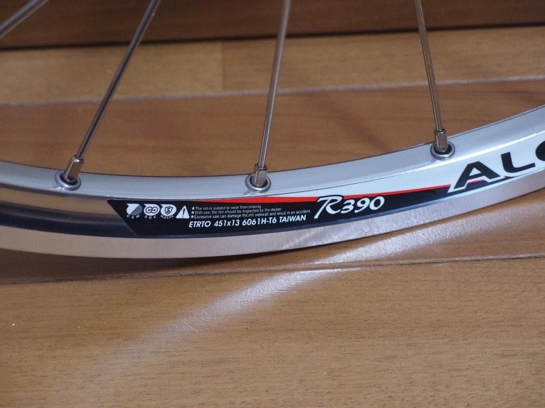 ALEXRIMS R390リム 20インチ 100/135mmディスクホイール