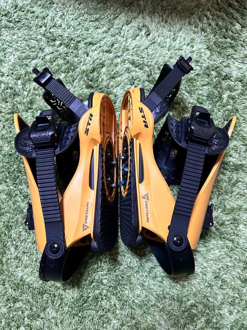 【値下げ】UNION スノーボードビンディング STR オレンジ Mサイズ