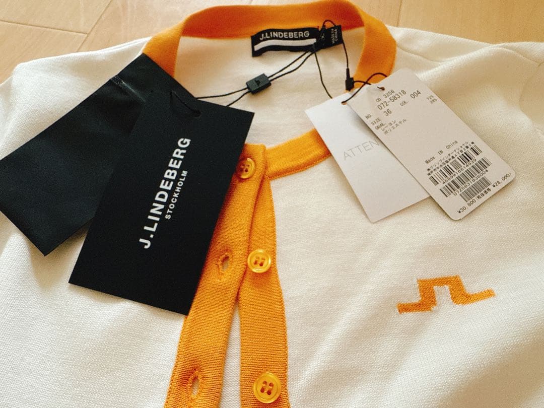 大幅値下げ中‼️新品未使用☆J.LINDEBERG カーディガン