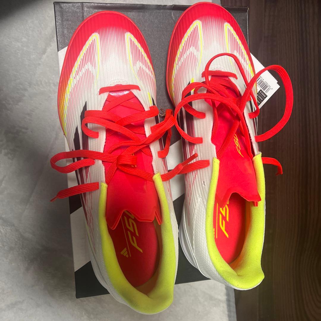 adidas F50 サッカーシューズ ホワイト/レッド/イエローサイズ27.0