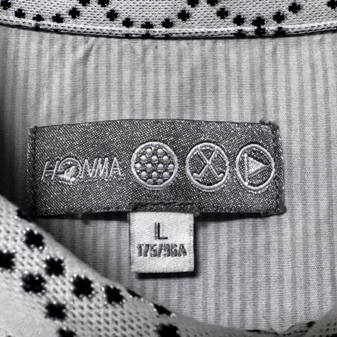HONMA ホンマ 長袖 ポロシャツ メンズ L 総柄 ゴルフ ウェア スポーツ