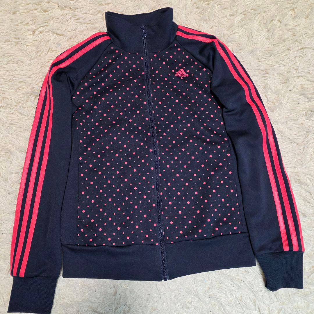 adidas アディダス トラックジャケット ピンク ドット柄 水玉 上下セット