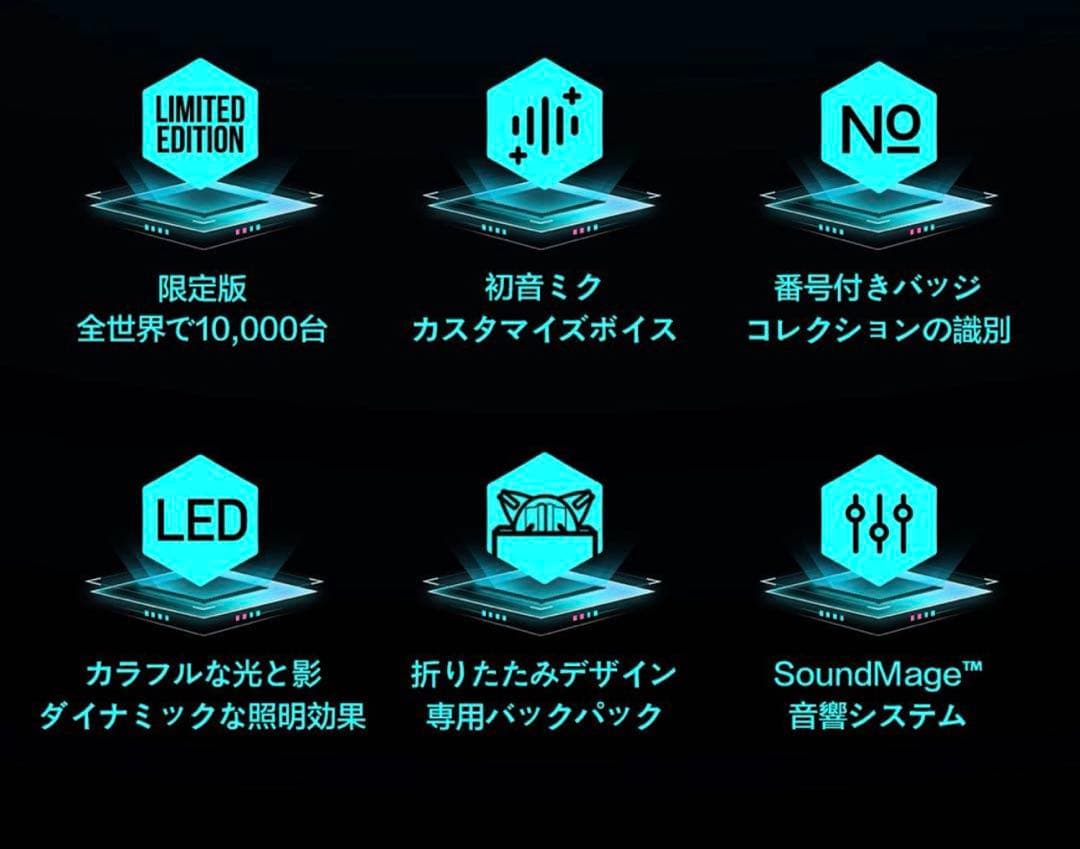 YOWU 第2世代 初音ミク 猫耳 ヘッドホン