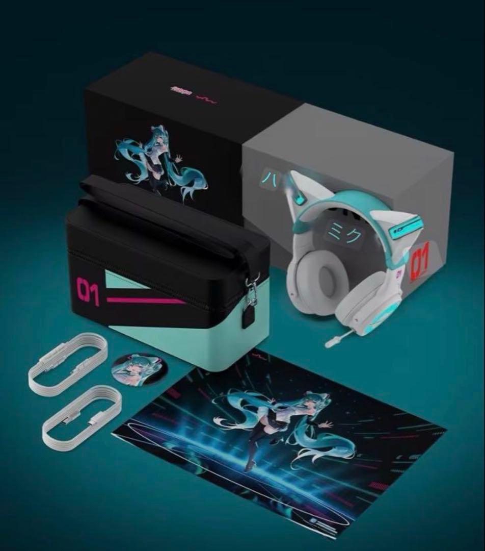 YOWU 第2世代 初音ミク 猫耳 ヘッドホン