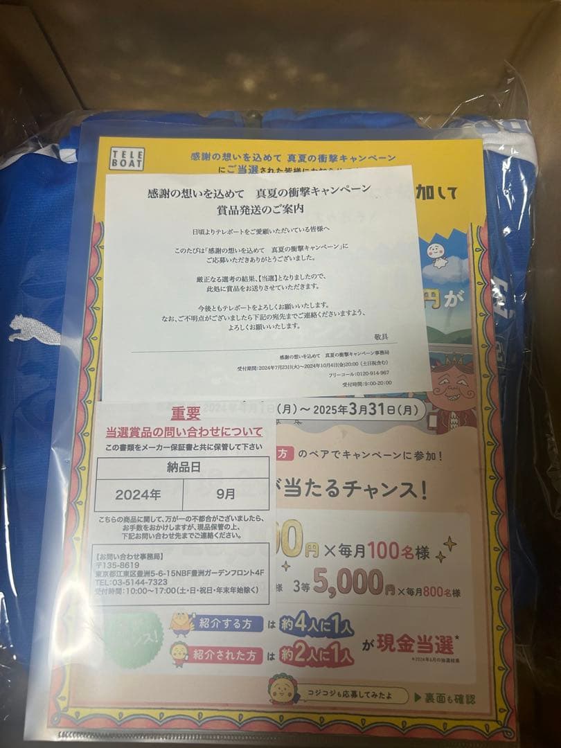 テレボート　真夏の衝撃キャンペーン　トラックジャケット・パンツセット　Mサイズ