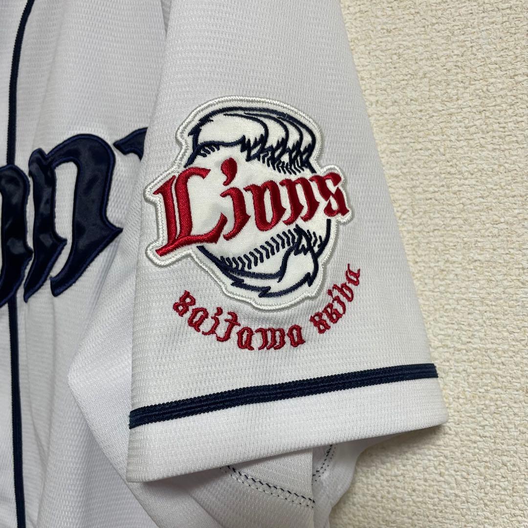 西武ライオンズ　マジェスティック　外崎修汰　5 レプリカユニフォーム　刺繍　XL