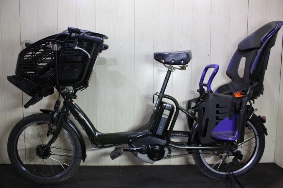 ヤマハPASKiss miniX863-1006 20型大容量8.1AH無光沢緑