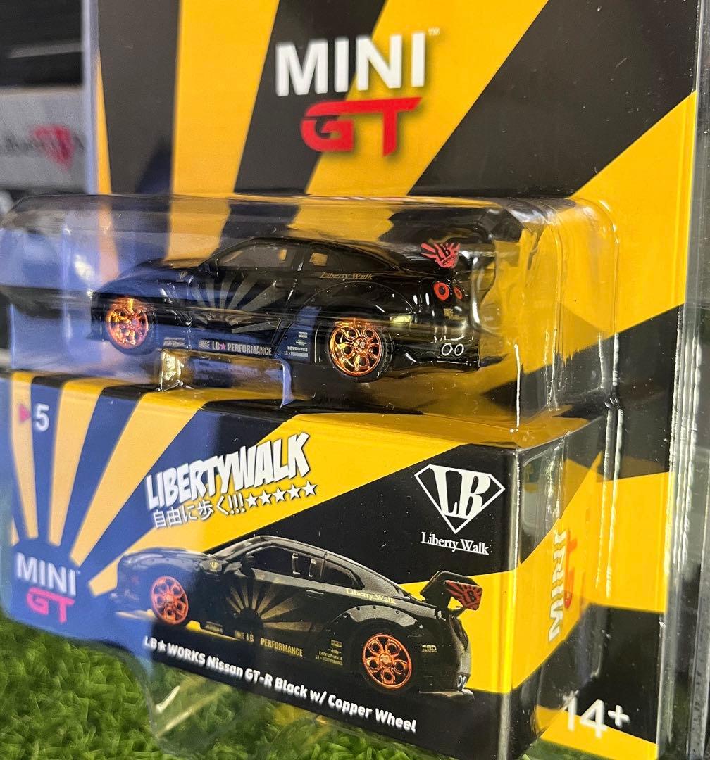 miniGT 1/64 GTR No.5 LBブラック　カッパーホイール 未開封