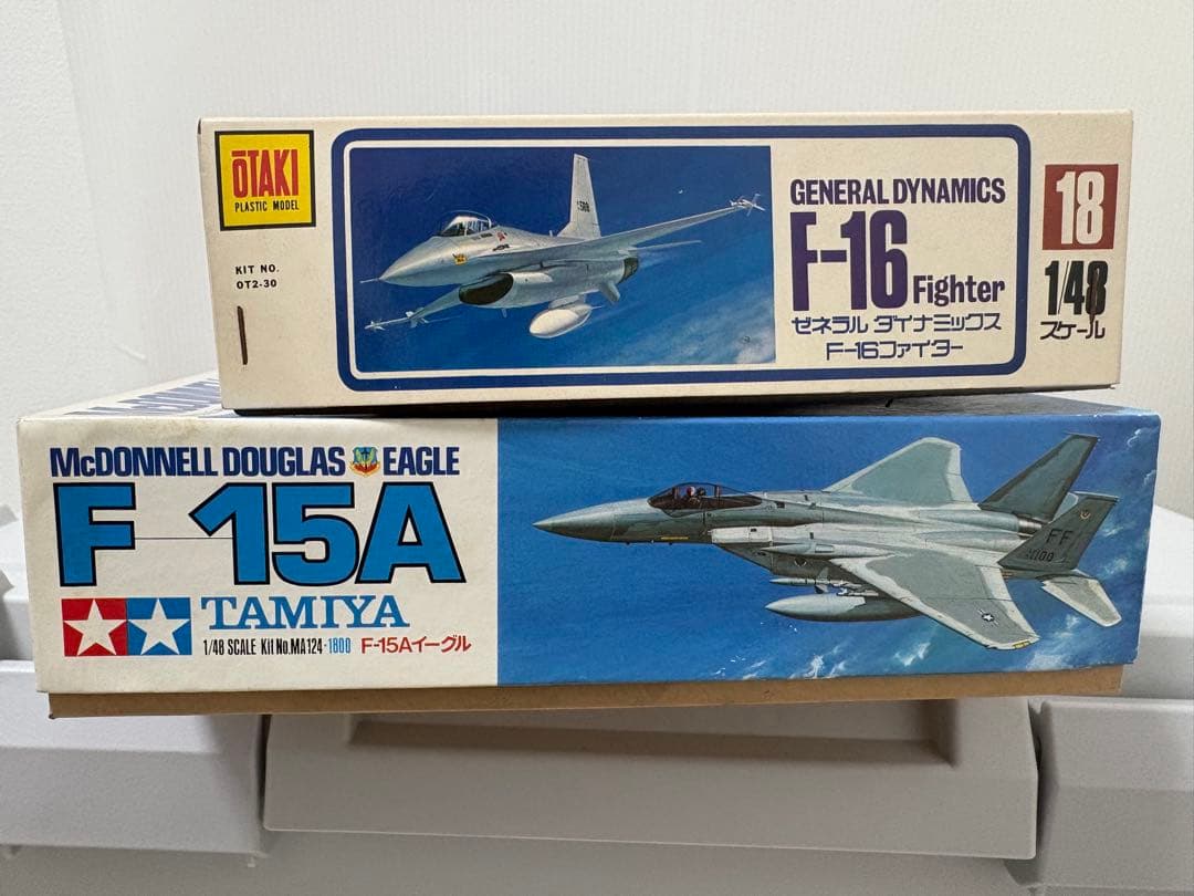 【希少】オオタキ F-16＆タミヤ F-15A イーグル1/48 傑作機セット