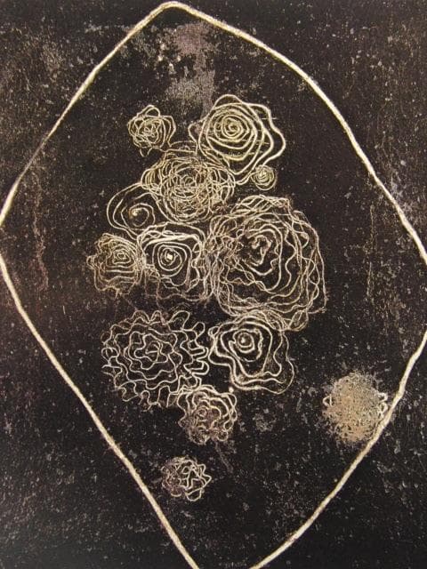三岸好太郎、【花】、新品高級額 額装付、年代物・希少画集画、状態良好