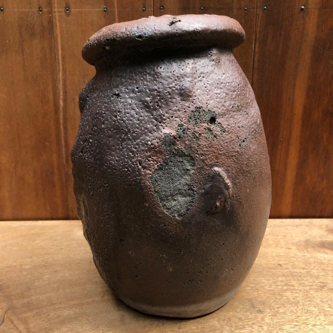 古蛸壺　陶器　アンティーク　花器　古美術　植木鉢