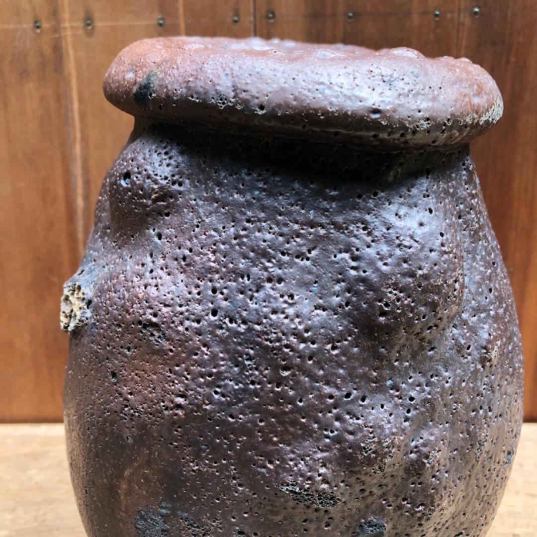 古蛸壺　陶器　アンティーク　花器　古美術　植木鉢