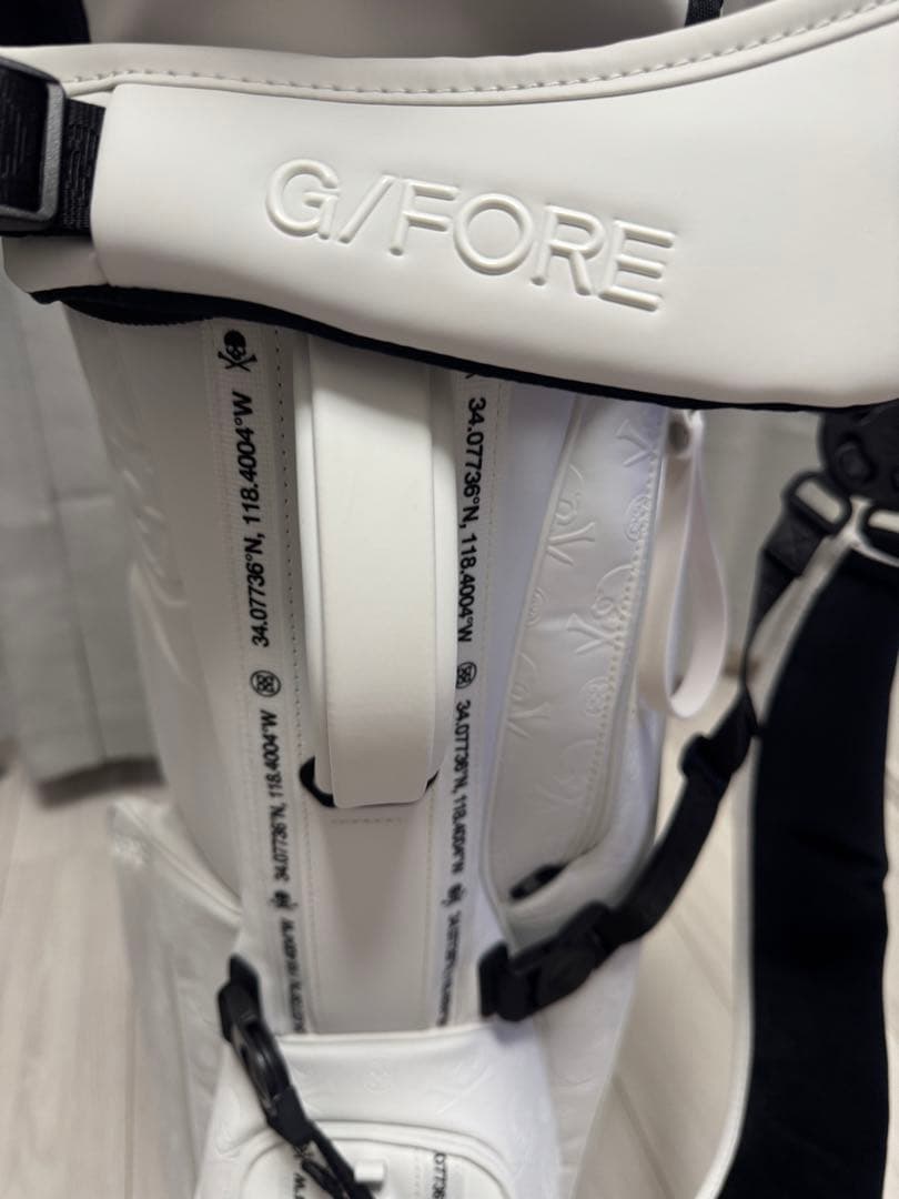【美品】G/FORE ジーフォア キャディバッグ スタンド ホワイト