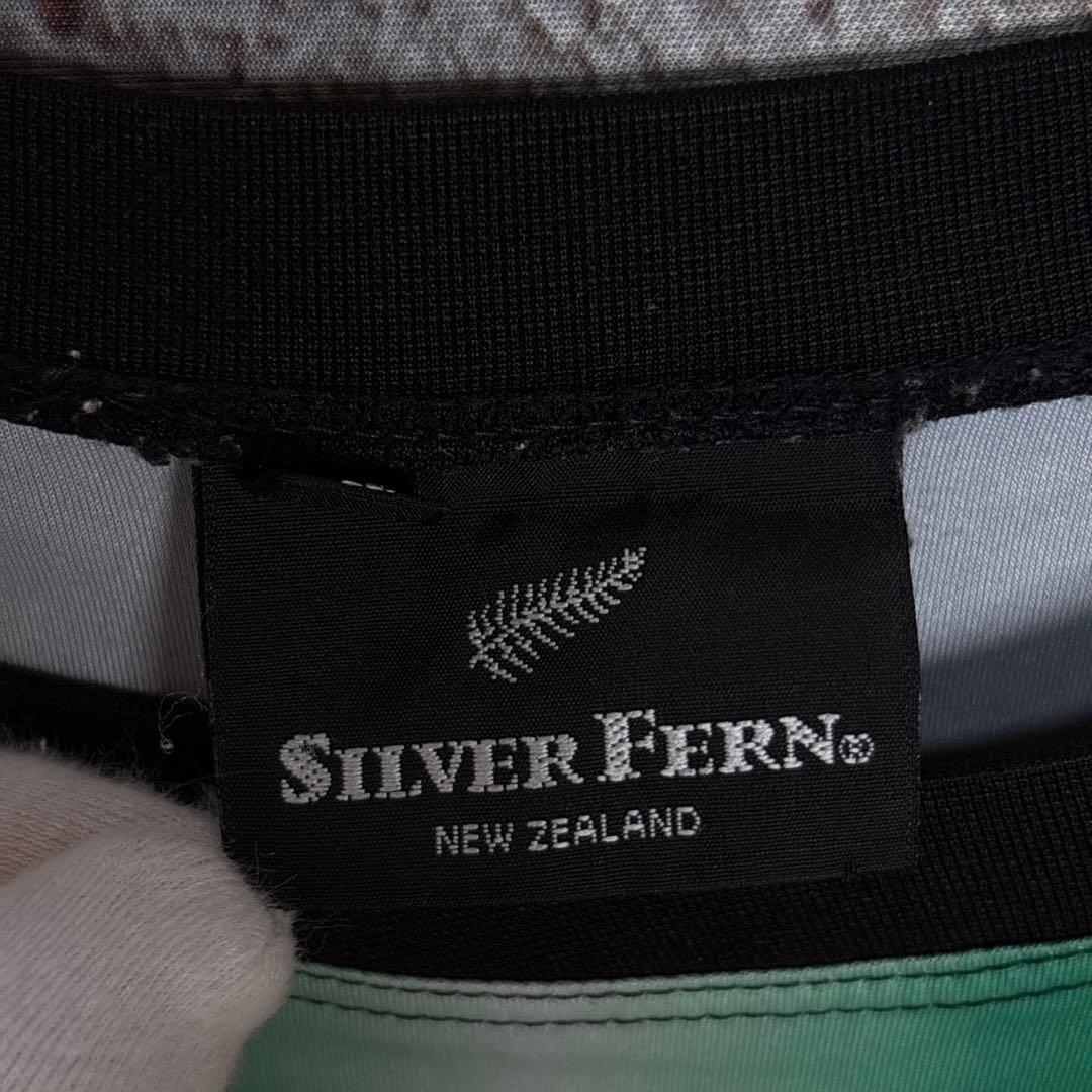 SILVER FERN シルバーファーン ラグビーTシャツ 【Lサイズ】