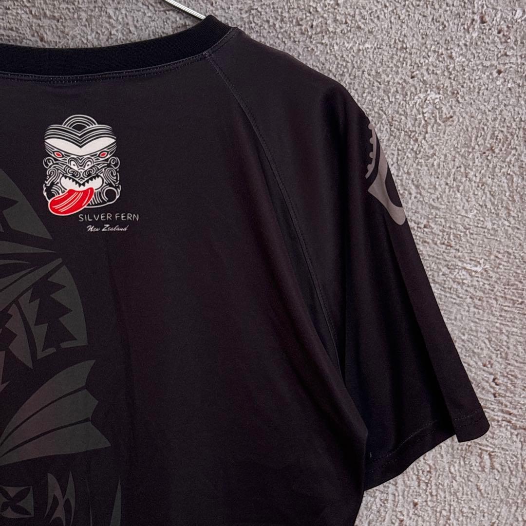 SILVER FERN シルバーファーン ラグビーTシャツ 【Lサイズ】