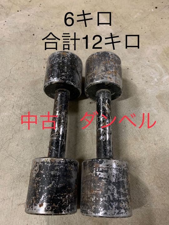 ダンベルセット 12キロ  8キロ 中古