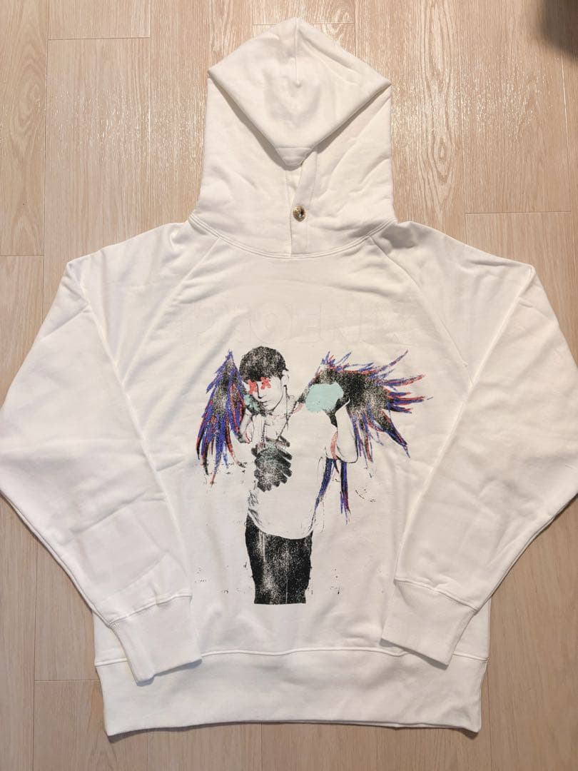 【新品】TAKUYA∞ PHOENIXパーカー(サイズ2 ホワイト)＋ステッカー