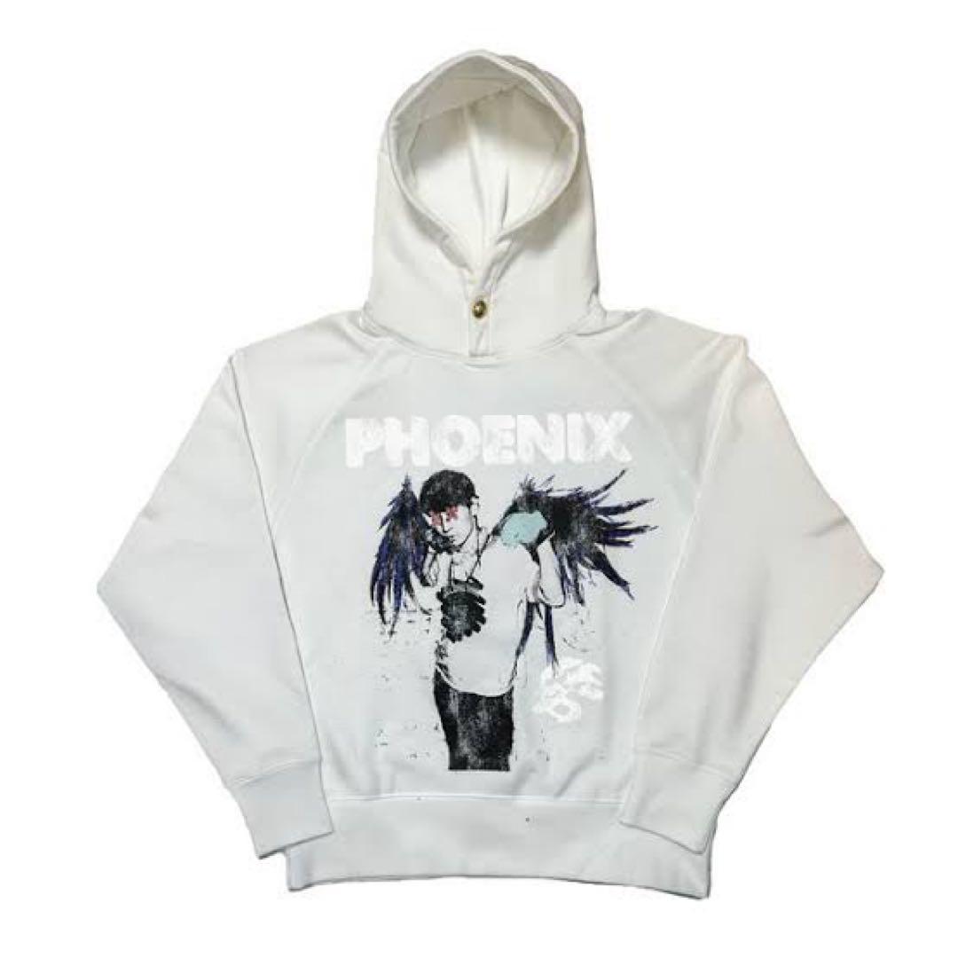 【新品】TAKUYA∞ PHOENIXパーカー(サイズ2 ホワイト)＋ステッカー