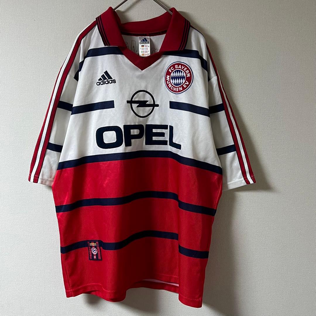 98/00 adidas/バイエルンミュンヘン サッカーシャツ/L/ホワイト