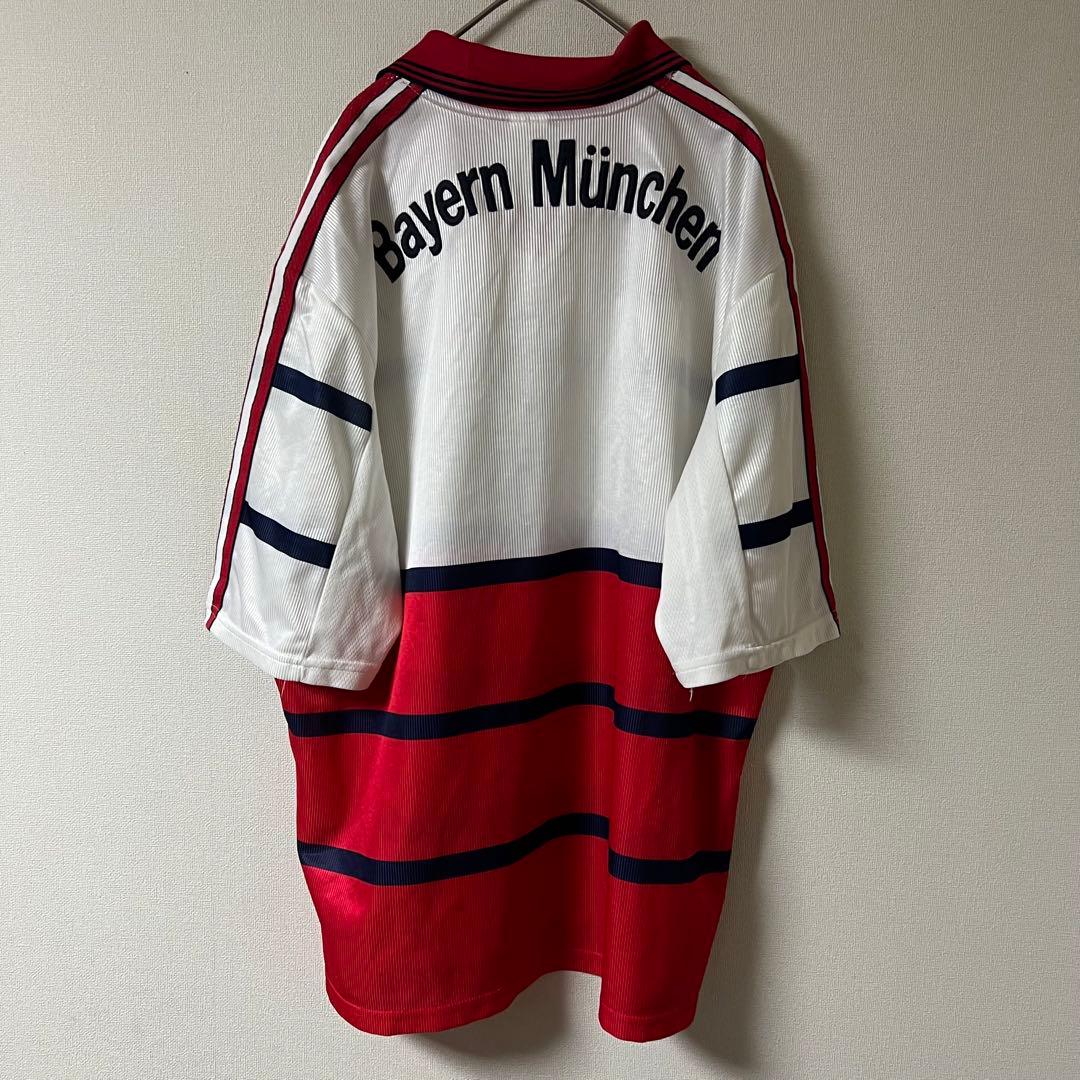 98/00 adidas/バイエルンミュンヘン サッカーシャツ/L/ホワイト