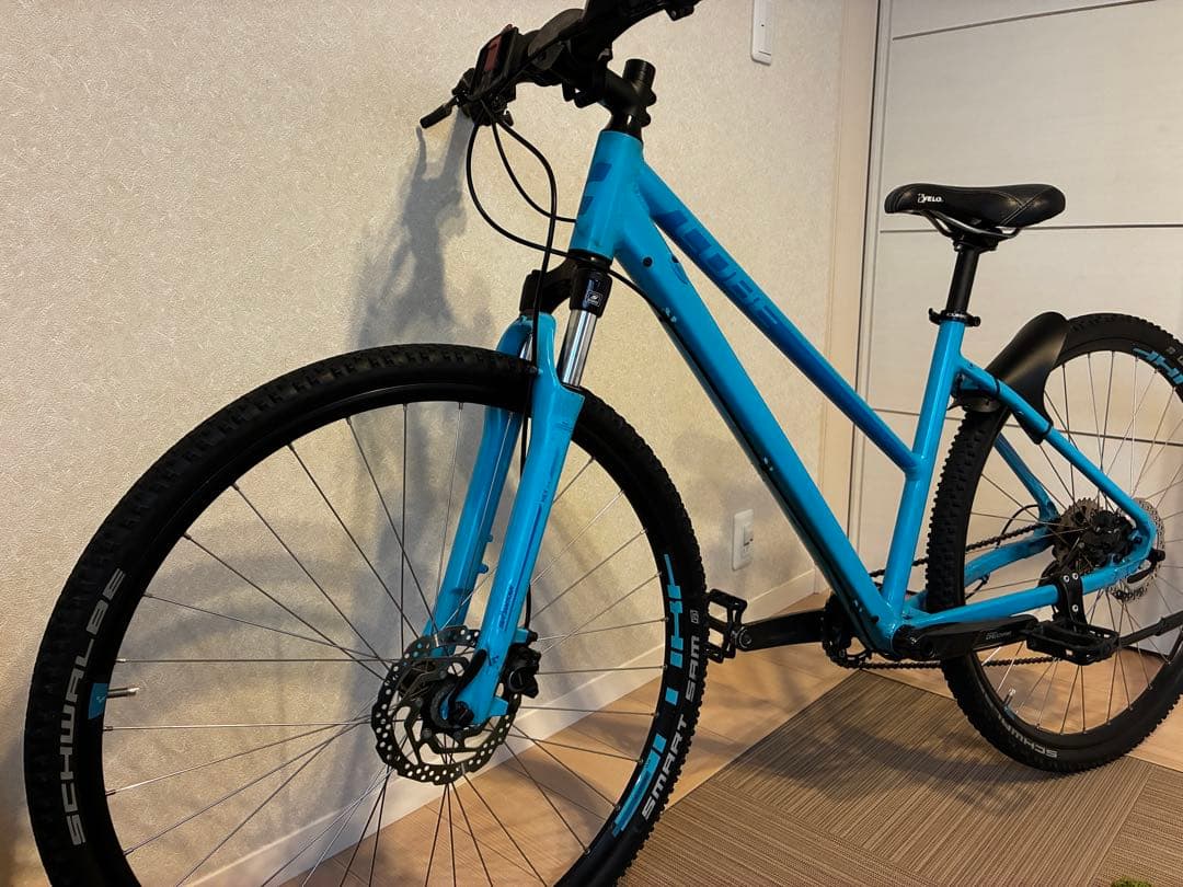 【美品】CUBE nature EXC 女性用MTB 通学仕様　前カゴ有