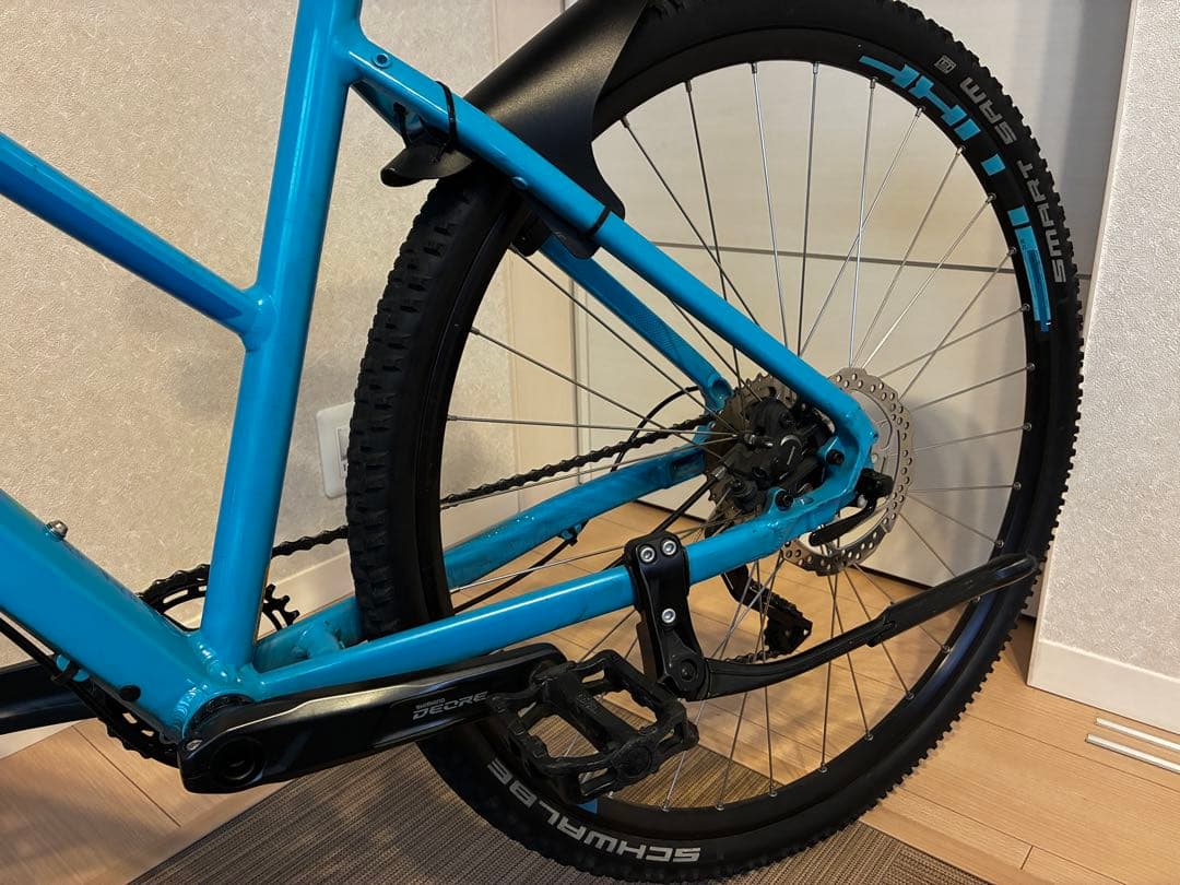 【美品】CUBE nature EXC 女性用MTB 通学仕様　前カゴ有