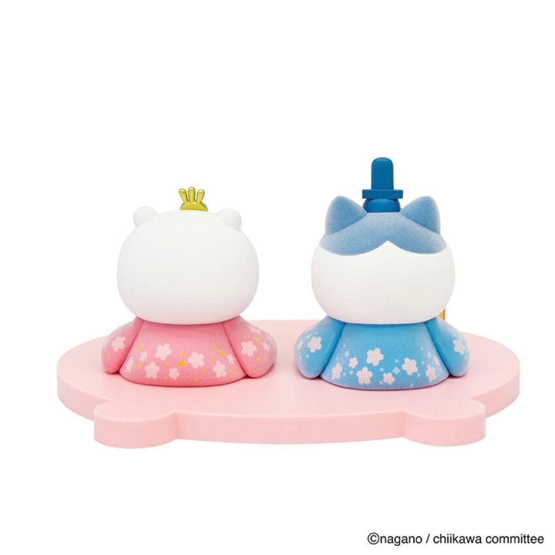 新品／ちいかわ＆ハチワレ ミニ雛人形 ひなまつり 吉徳 おひなさま ひな人形