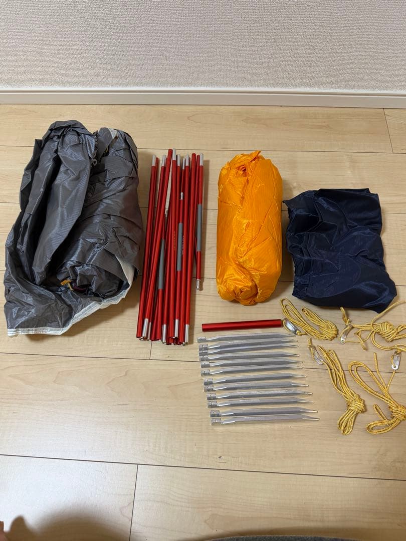 mont-bell ステラリッジ2 旧モデル スリーブ式 美品 フルセット