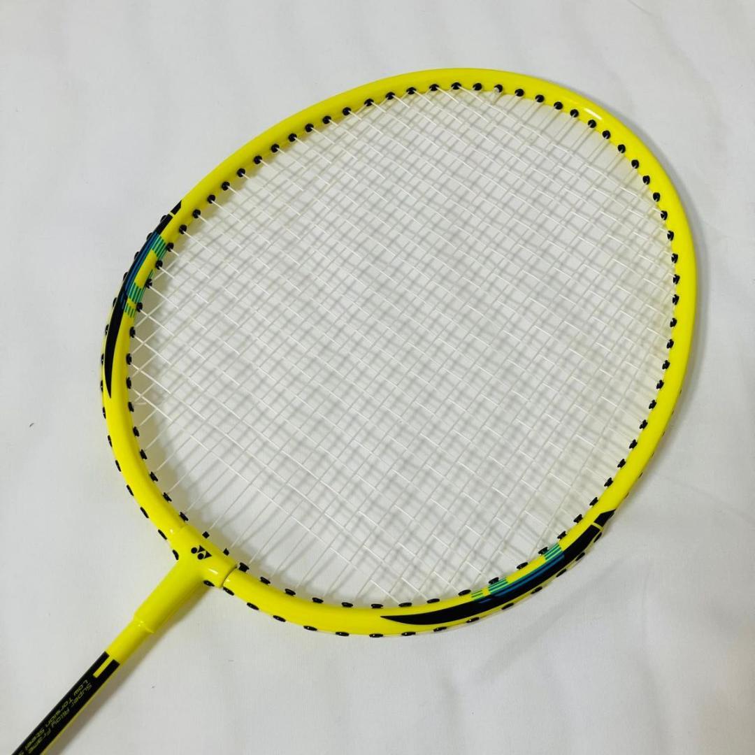 未使用 YONEX バドミントンラケット B-4000 2本セット イエロー