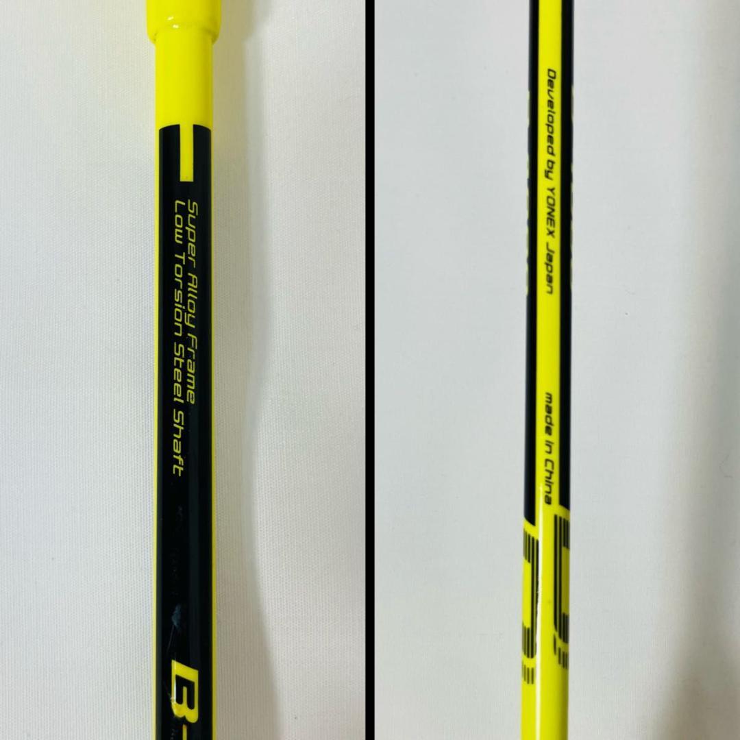 未使用 YONEX バドミントンラケット B-4000 2本セット イエロー