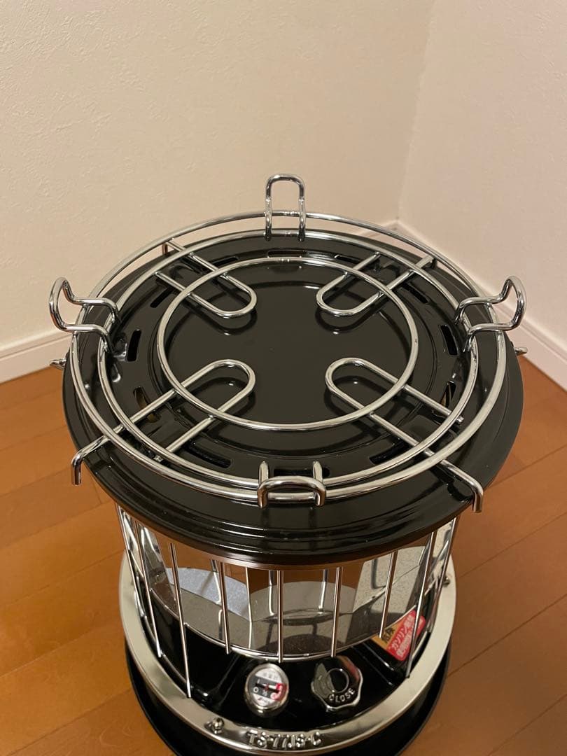 ニューアルパカストーブ　TS-77JS-C ブラック　専用収納ケース反射板、五徳