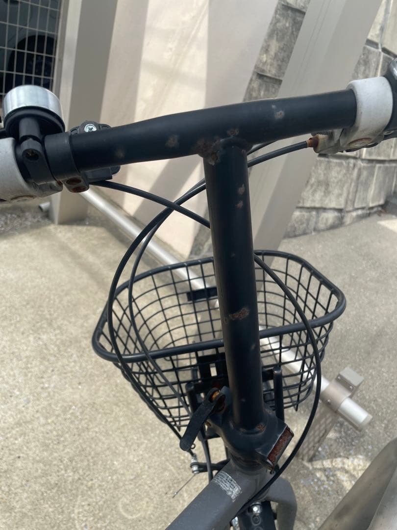 Jeep 折りたたみ自転車 グレー 前面バスケット付き