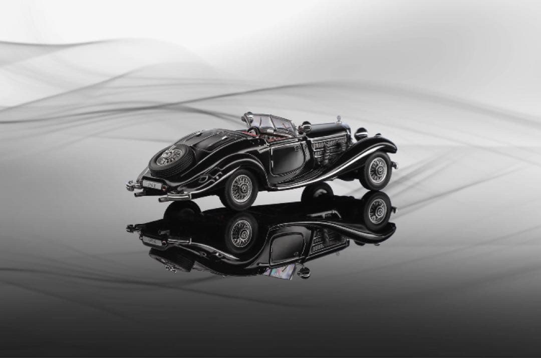 1/64 ベンツ 500K クラシックカー ミニカー