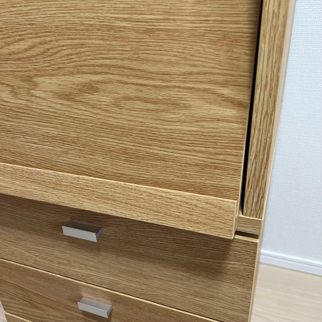 ベルメゾン　キューブボックス　奥行40cm フラップ　引き出し3杯