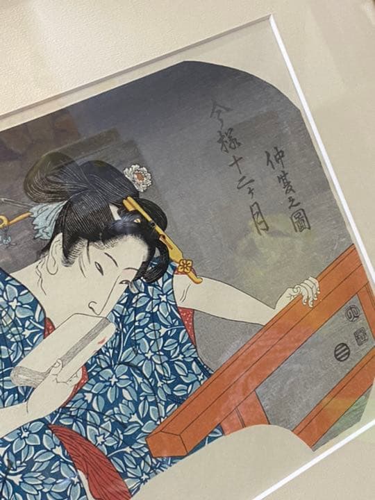 ‼️リサイクルFORTで検索‼️浮世絵の️傑作品‼️豊国作で印刷工芸品‼️現代建築に合う③