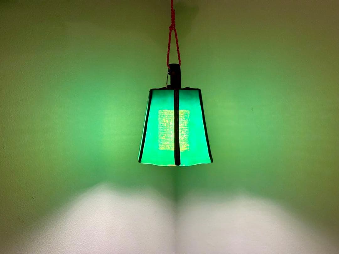 LEDLENSER ML4用ステンドグラスランプシェード〜melt green〜