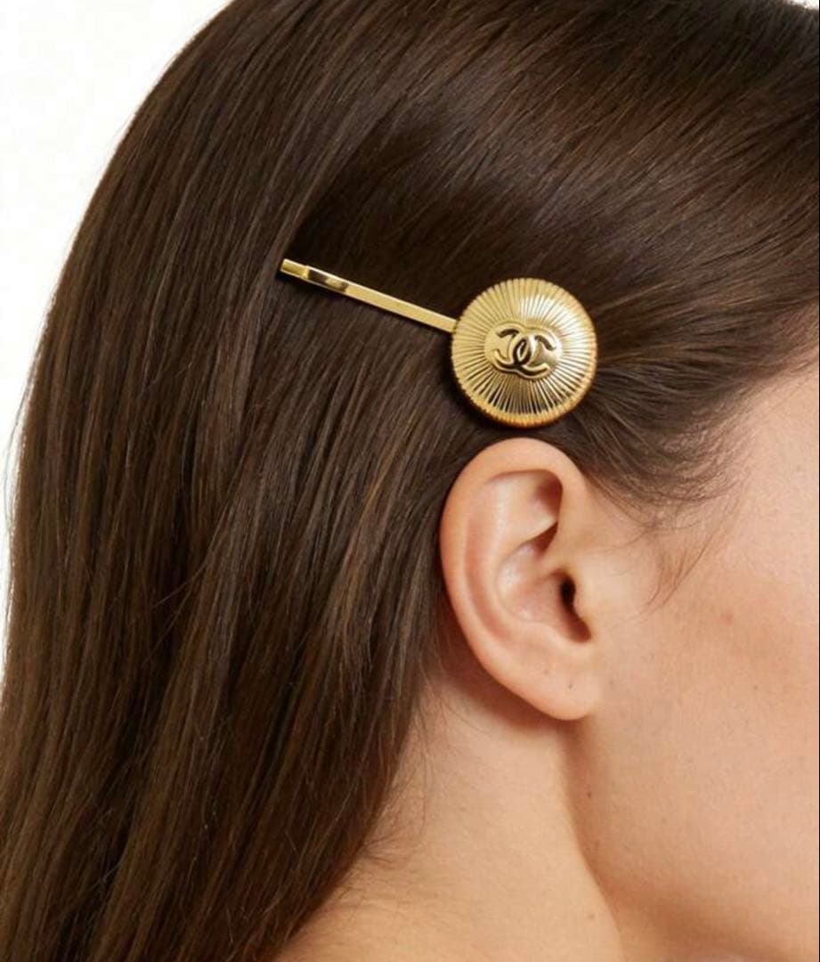 CHANEL ゴールド ヘアクリップ 2個セット