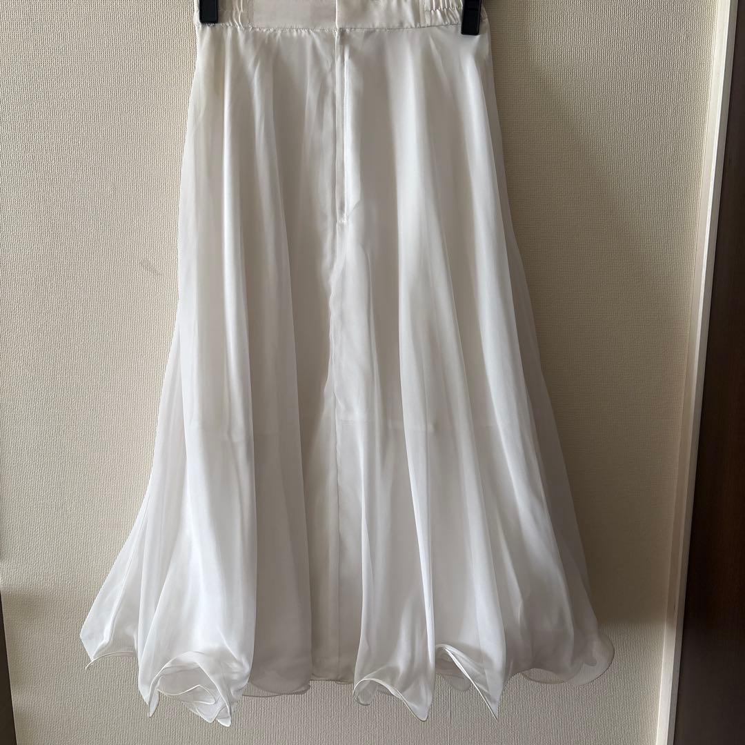 【used】社交ダンス老舗メーカーSekine製ダンスウェアスカートWhite