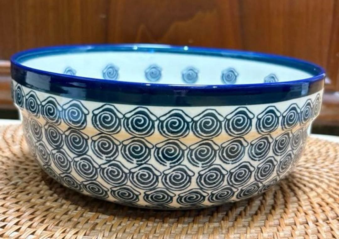 新品　ポーリッシュポタリー　ザクワディ社製　大鉢　深皿　2個セット