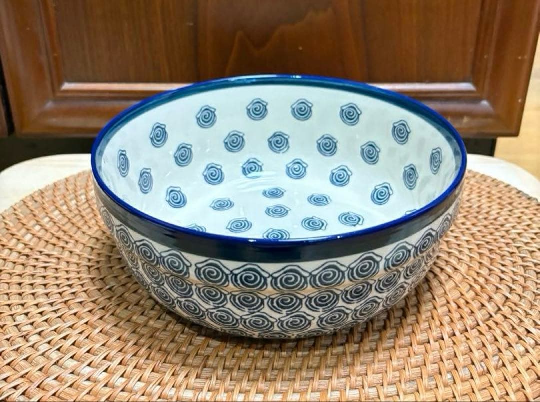 新品　ポーリッシュポタリー　ザクワディ社製　大鉢　深皿　2個セット