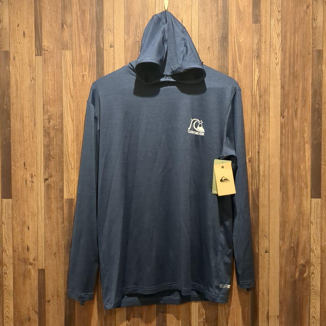 Quiksilver フード付きロングスリーブ M ネイビー