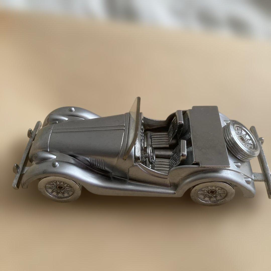 クラシックカー 模型 シルバー 約15cm