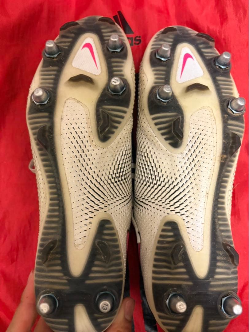 アントラーズ支給品　Nike サッカーシューズ ベージュ/ピンク　　鉄ピン