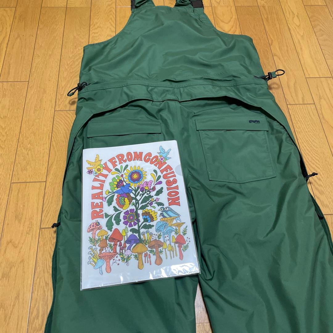 GREENCLOTHING BIB PANTS Mサイズ　 dullgreen