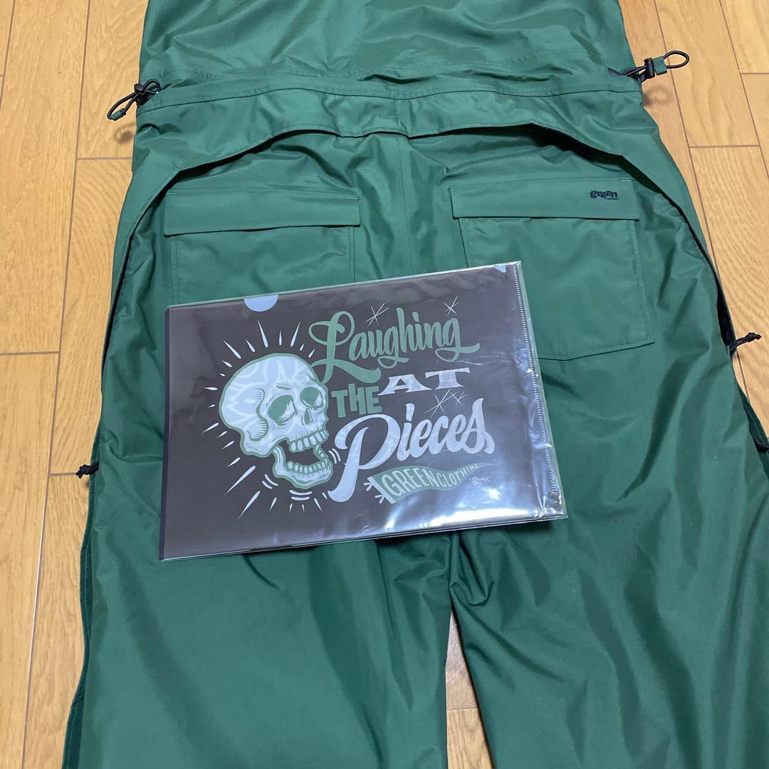 GREENCLOTHING BIB PANTS Mサイズ　 dullgreen