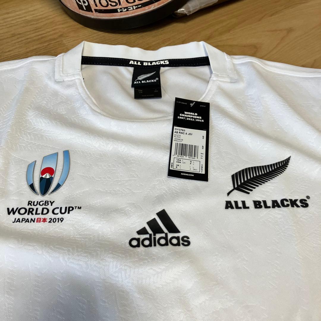 ラグビーワールドカップ2019 アディダス オールブラックス　tシャツ　ホワイト