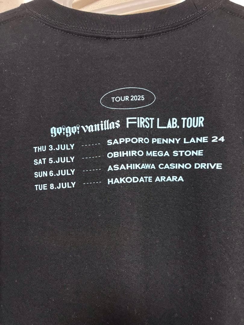 go!go!vanillas First Lab. 北海道　ツアー Tシャツ