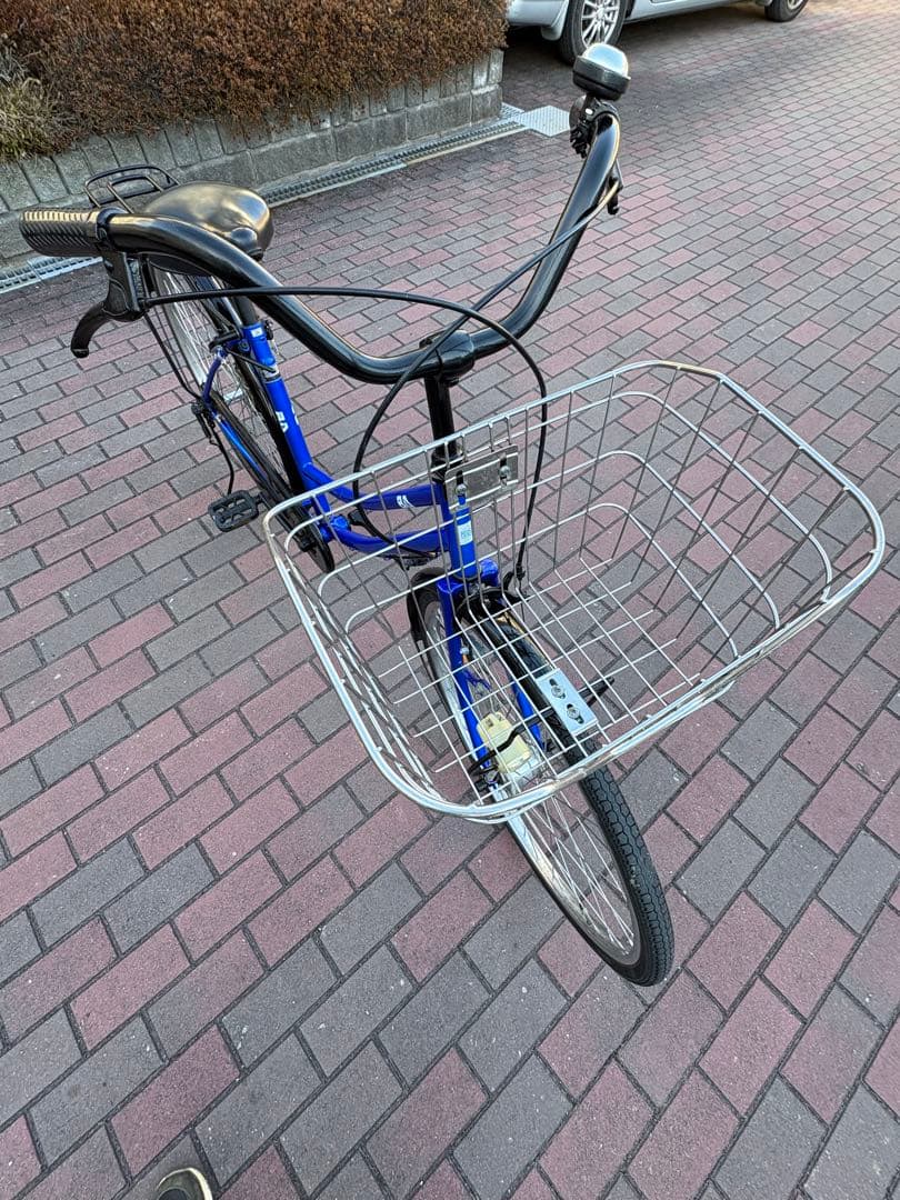 青色・オートライト・タウンサイクル(26㌅)お届け出来ます。お引き取りも可能です