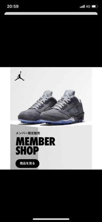 即完！メンバー限定販売、新品/26cmNIKE JORDAN ジョーダン5ゴルフ