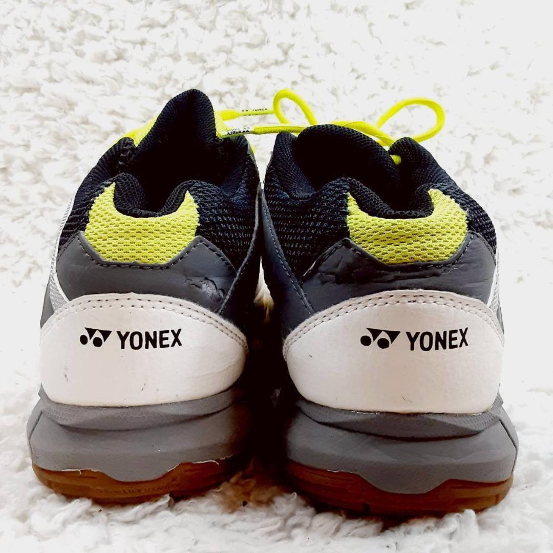 美品 29㎝◎YONEX ヨネックス バトミントンシューズ ホワイト グレー